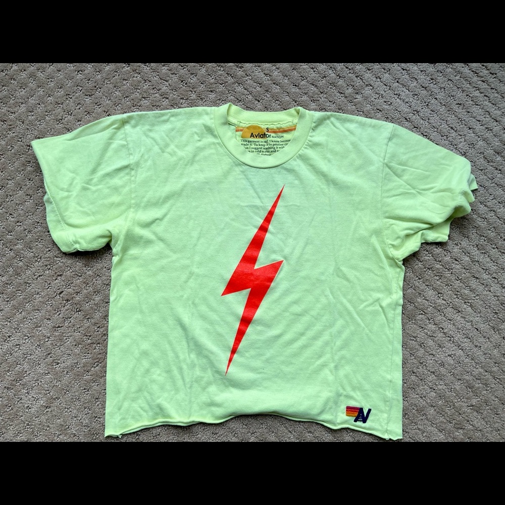 Aviator Nation cropped tee